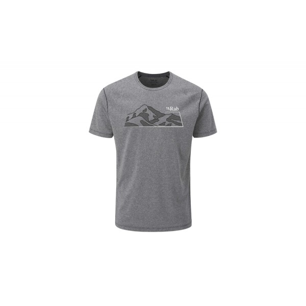 Футболка RAB MANTLE MOUNTAIN TEE beluga marl