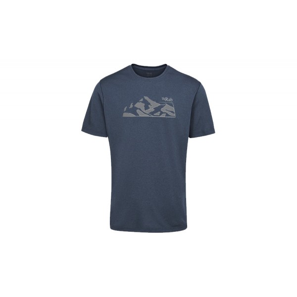 Футболка RAB MANTLE MOUNTAIN TEE tempest blue