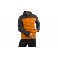 Куртка пуховая RAB MICROLIGHT ALPINE JACKET graphene/marmalade