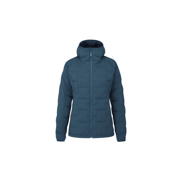 Куртка жіноча пухова RAB CUBIT STRETCH DOWN HOODY Wmns orion blue