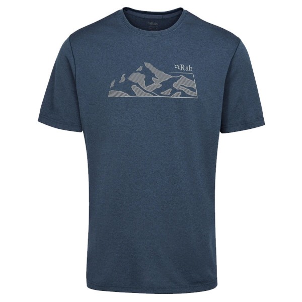 Футболка RAB MANTLE MOUNTAIN TEE tempest blue