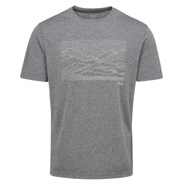 Футболка RAB MANTLE OUTLINE TEE (QCC-01) beluga Футболка RAB MANTLE OUTLINE TEE (QCC-01) beluga
