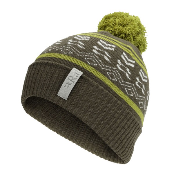 Шапка Rab KHROMA BOBBLE BEANIE army/aspen green