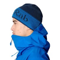 Шапка Rab Logo Band Beanie, tempest blue/maya blue