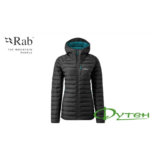 Куртка жіноча RAB MICROLIGHT ALPINE Long JKT Wmns black