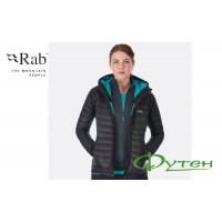 Куртка женская RAB MICROLIGHT ALPINE Long JKT Wmns black