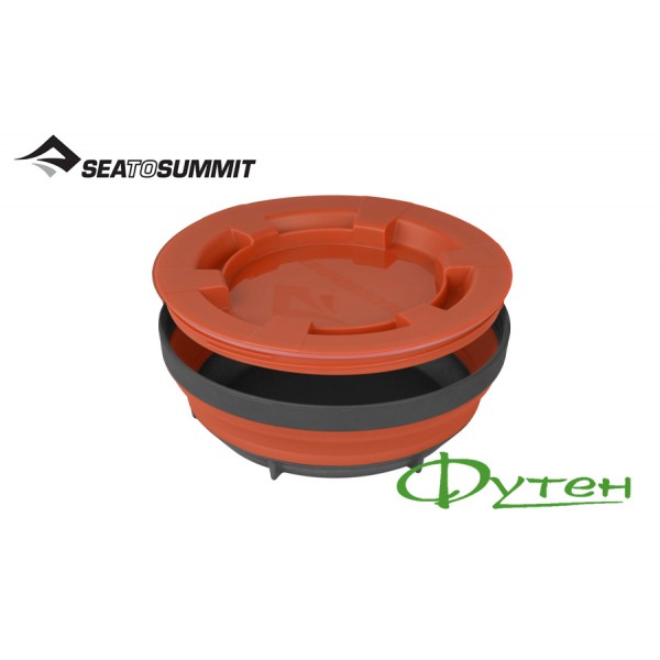 Миска складна з кришкою Sea To Summit X-SEAL & GO X-LARGE rust 850ml