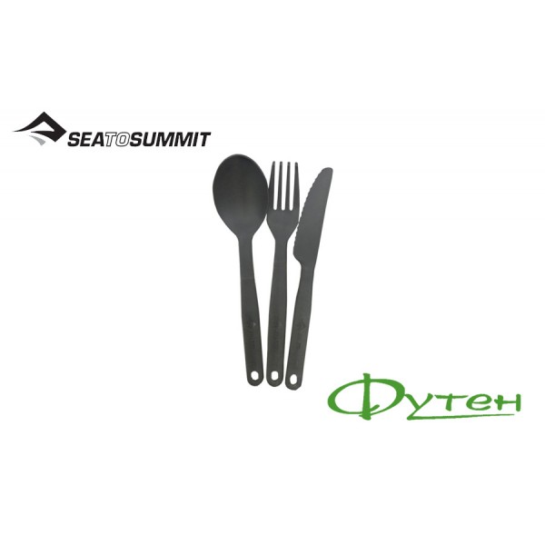 Набір столових приладів Sea To Summit CAMP CUTLERY SET charcoal