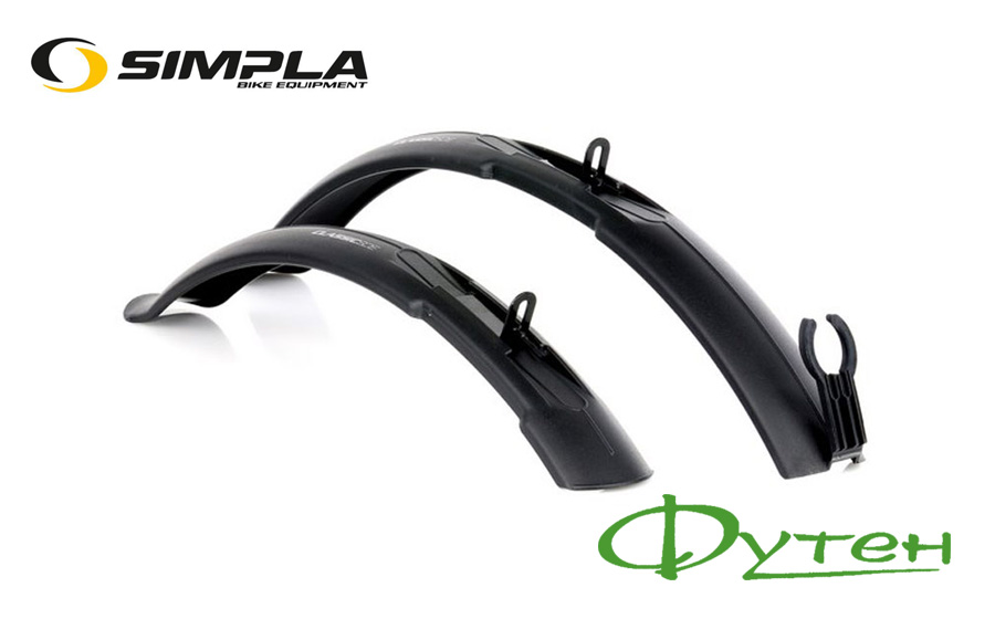 Велосипедные крылья SIMPLA Classic SDE 24-26 черные