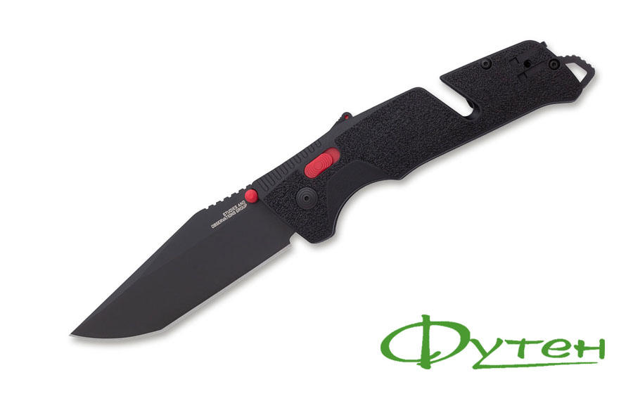 Нож SOG TRIDENT AT black/red/tanto