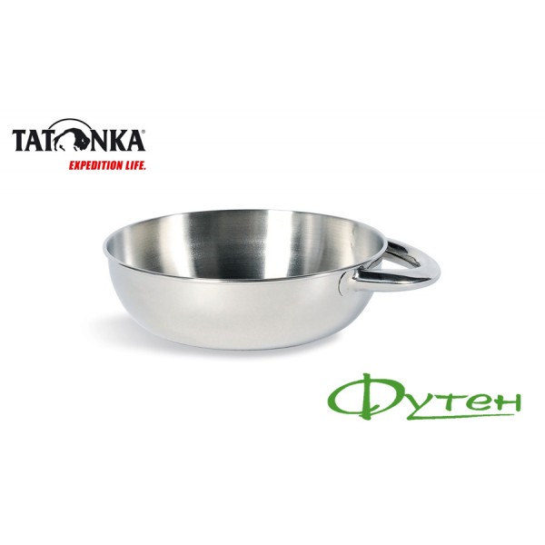 Миска з ручкою Tatonka BOWL with GRIP S silver