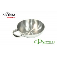 Миска з ручкою Tatonka BOWL with GRIP S silver