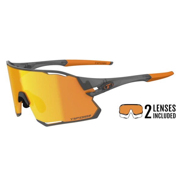 Очки Tifosi RAIL RACE, Satin Vapor две линзы Clarion Orange/Clear