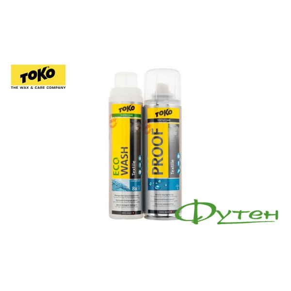 Засіб для прання + просочення TOKO Duo-Pack Textile Proof & Eco Textile Wash 250ml