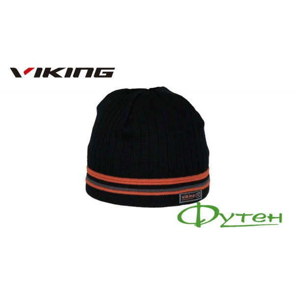 Шапка Viking WINDSTOPPER чорно-помаранчева