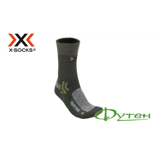 Термоноски тактические X-socks HUNTING SHORT green