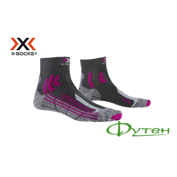 Термошкарпетки X-socks TREK OUTDOOR LOW CUT Women anthracite/fuchsia