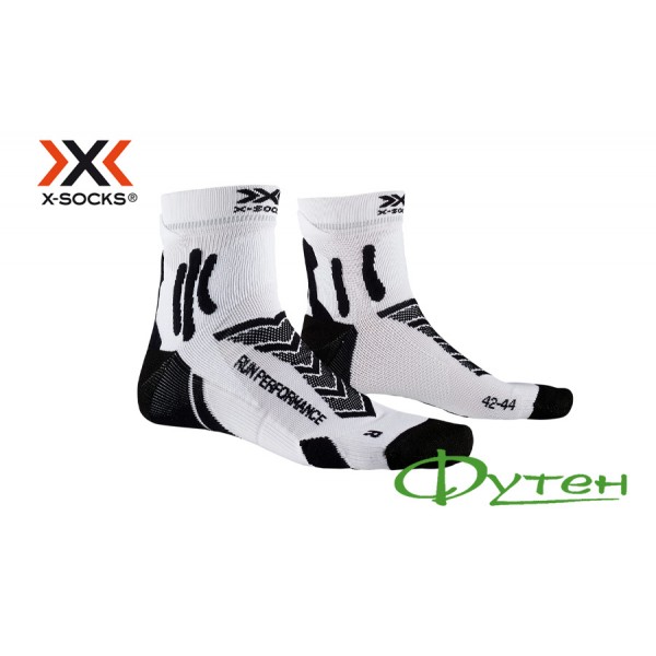 Носки беговые X-socks RUN PERFORMANCE 4.0 opal black/arctic white