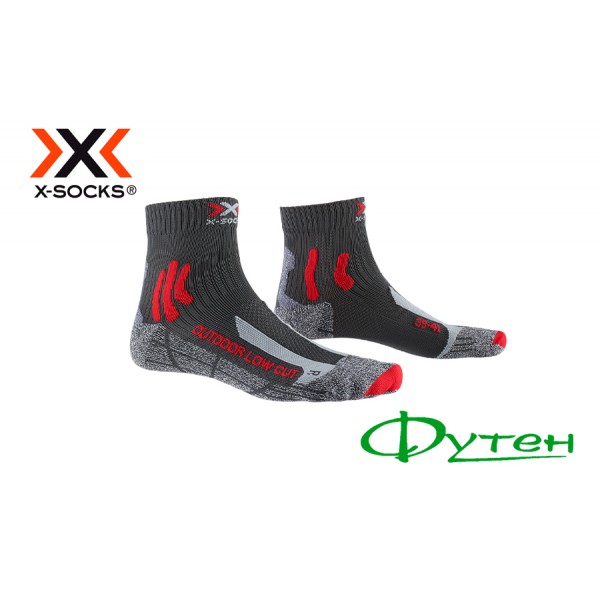 Термошкарпетки X-socks TREK OUTDOOR LOW CUT MEN anthracite/red