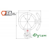 Спусковий пристрій First Ascent Вісімка сталева з рогами чорна