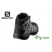 Черевики дитячі Salomon XA PRO 3D MID CSWP J black/stormy weather/cherry tomato