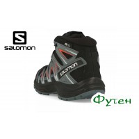 Черевики дитячі Salomon XA PRO 3D MID CSWP J black/stormy weather/cherry tomato