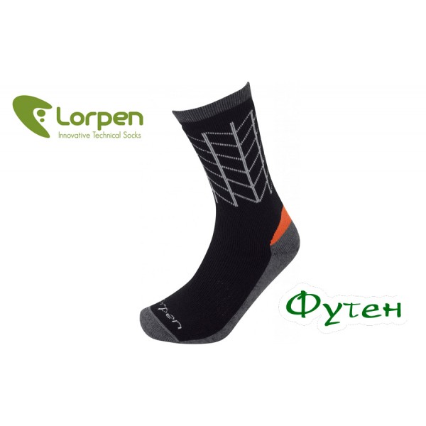 Термоноски туристические Lorpen MS MIDWEIGHT HIKER T2MMH black