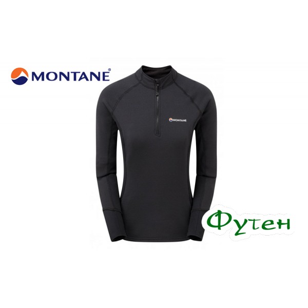 Пуловер женский Montane FEMALE IRIDIUM HYBRID PULL-ON black