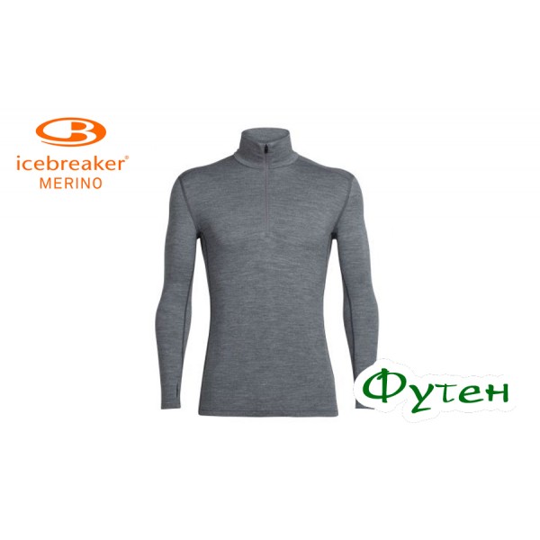 Термоблуза мужская Icebreaker TECH TOP LS HZ CREWE MEN gritstone hthr