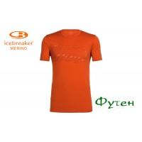 Футболка мужская Icebreaker TECH LITE SS CREWE MEN FIRST ASCENTS copper