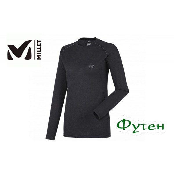 Термоблуза женская Millet LD C.ACTIVE WOOL LS noir/gunmetal XS