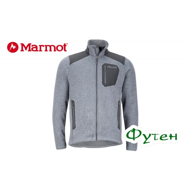 Флис мужской Marmot WRANGELL JKT cinder slate grey