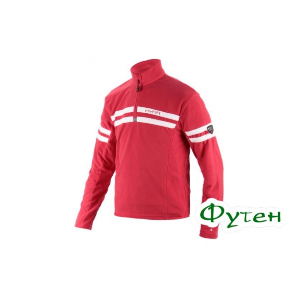 Флис мужской Hyra HALF ZIP red-white 48/S