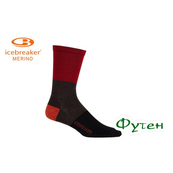 Носки мужские Icebreaker LIFESTYLE CREW ULTRALIGHT CUSHION MEN rugby stripe rocket