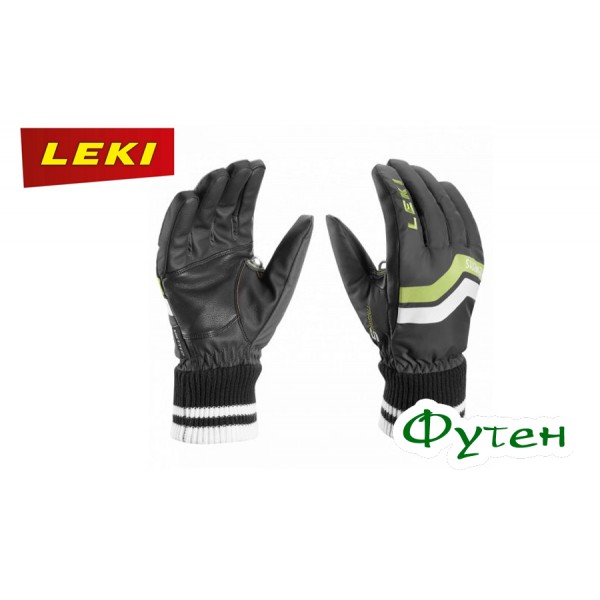 Рукавички гірськолижні Leki ELEMENTS OSMIUM S charcoal-lime-white-black