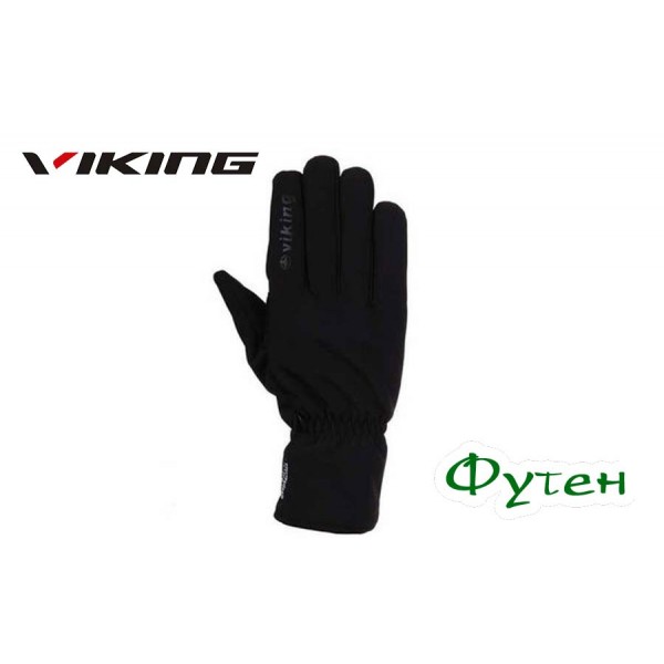 Рукавички лижні Viking SOFTSHELL BERGEN чорні