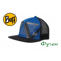 Кепка летняя Buff TRUCKER CAP optic block cape blue