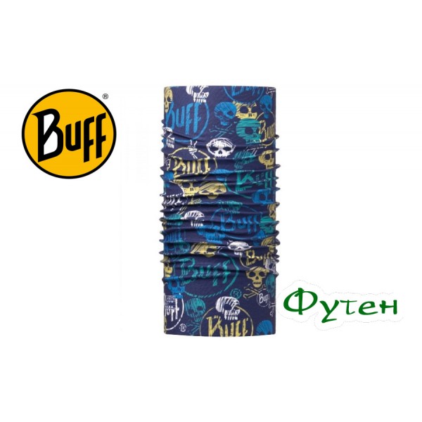 Подростковый бафф повязка Buff  Junior FUNNY SKULLS DARK NAVY