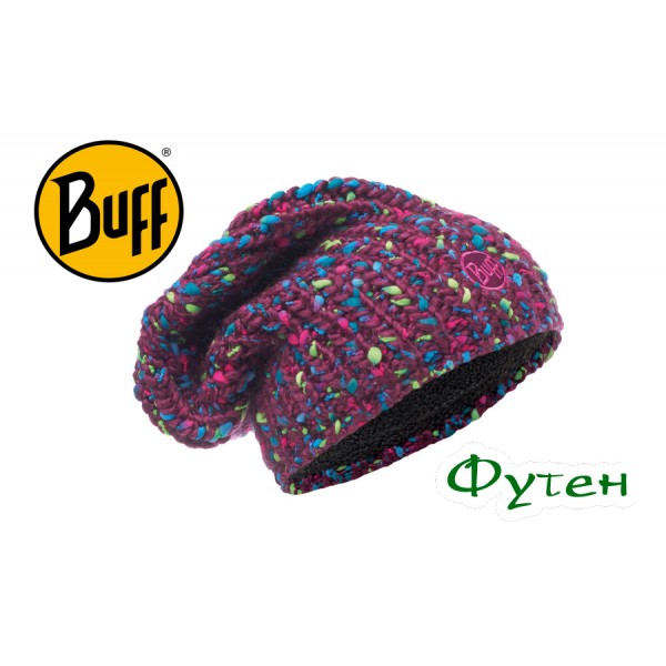 Шапка женская Buff KNITTED & POLAR HAT YSSIK amaranth purple