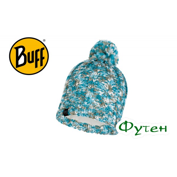 Шапка зимняя Buff KNITTED & POLAR HAT LIVY aqua