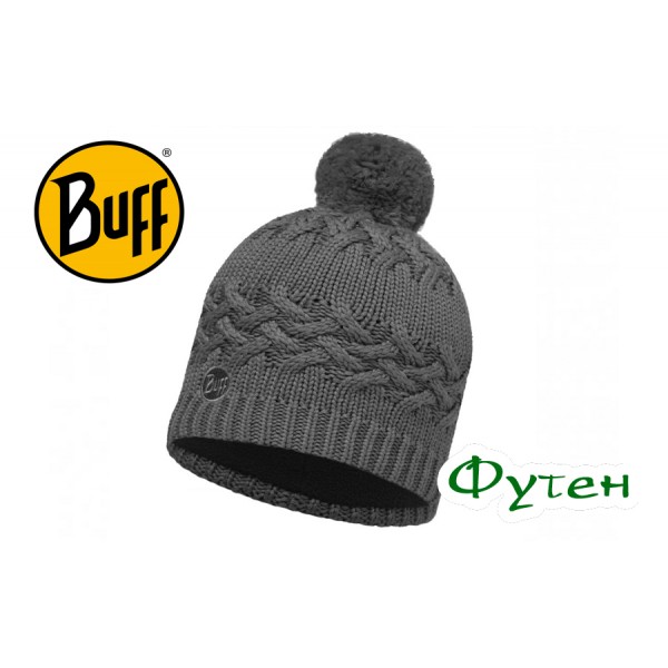 Шапка Buff KNITTED & POLAR HAT SAAVA grey castlerock