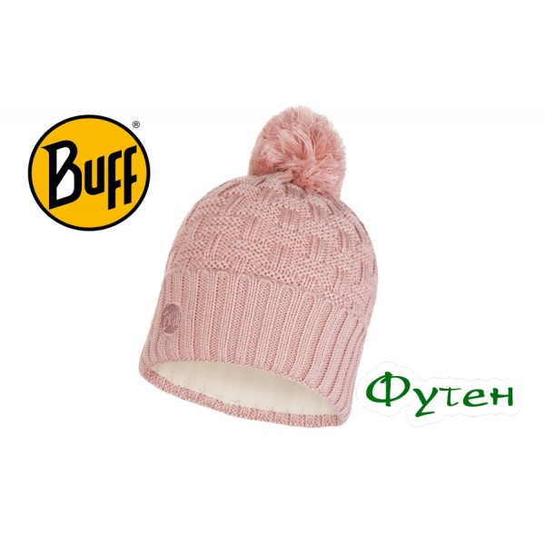 Шапка Buff KNITTED & POLAR HAT AIRON blossom pink