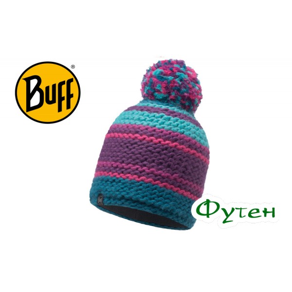 Шапка женская Buff KNITTED & POLAR HAT DORIAN purple imperial