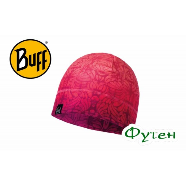 Шапка женская Buff PATTERNED POLAR HAT BORONIA flamingo pink