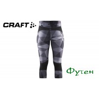 Капрі жіночі бігові Craft DEVOTION CAPRI W 1091 P geo black/black