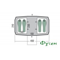 Палатка семейная кемпинг Pinguin BASE CAMP 4 fg