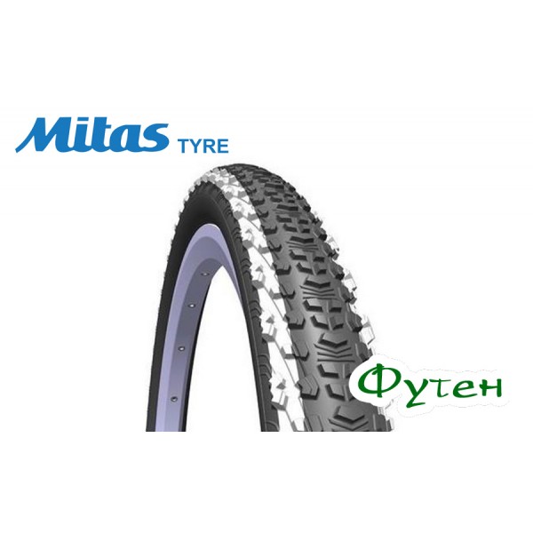 Покрышка велосипедная MITAS SCYLLA V75 Classic 26x2.10 (54-559) чёрно-белая