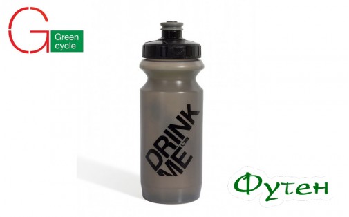 Фляга Green Cycle Drink Me gray nipple/black