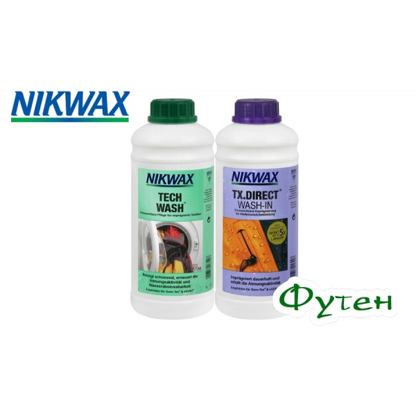 Набор для ухода за мембраной NIKWAX Tech wash 1л + Tx direct 1л