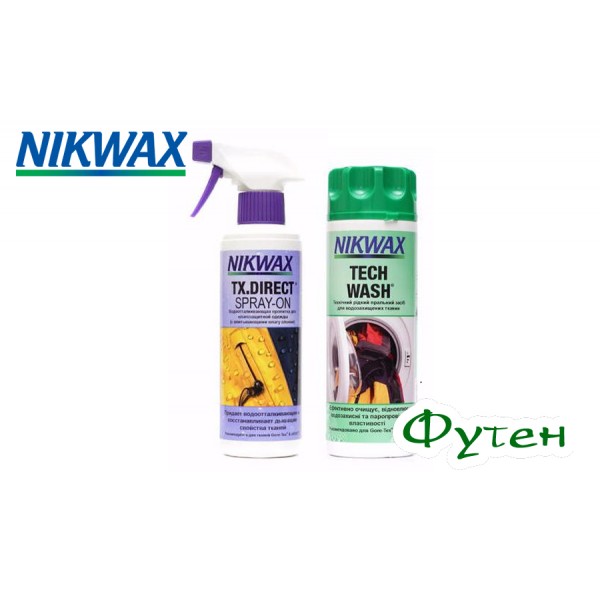 Набор для ухода за мембраной NIKWAX Tech wash 300 мл + Tx direct 300 мл